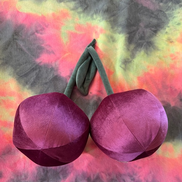 Room Essentials Plush Cherry Toy - Purple and Green - Picture 1 of 2